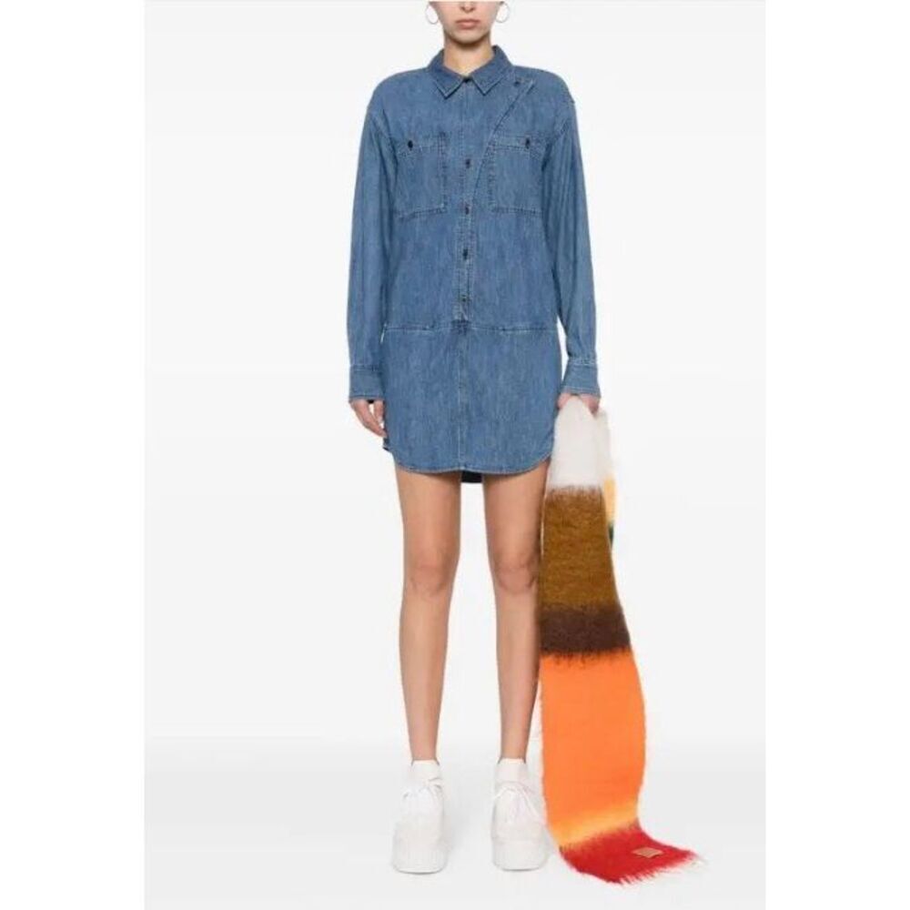 MARANT ÉTOILE Ilaya Denim Dress | 38 in Blue